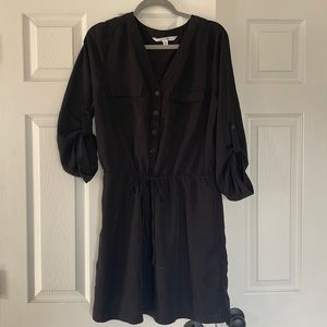 Max Studio Black tie Waist Shirt dress